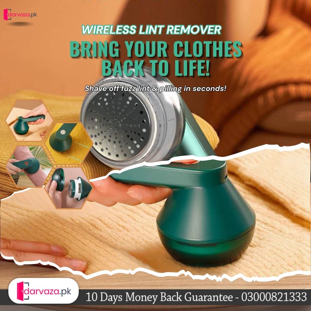 Cloth Lint Remover Wireless & Rechargeable Hairball Trimmer For Fuzz Clothes and Sweater's Spool Shaver Machine