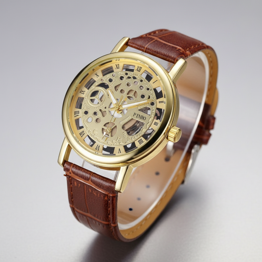 Imported Skeleton Wrist Watch For Men - Grand Sale Offer