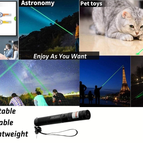 Rechargeable 6 Patterns Powerful Lesser Light With Adjustable Lens Is Rs 1999