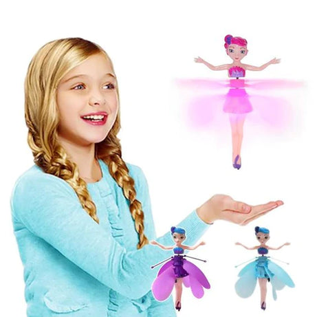 Imported Magic Flying Fairy Princess Doll Gesture Sensing For Kids with Usb Rechargeable Mini Flying Toy