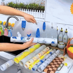 Waterproof Anti Slip Sheets For Shelves Cupboard Wardrobe Kitchen Cabinet Fridge and Dining Table