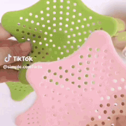 (Pack of 3) Basin Silicone Starfish Rubber and Sink Hair Catcher