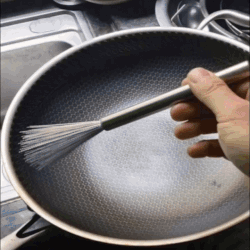 (Pack of 2) Multifunctional Long Handle Stainless Steel Pot Cleaning Brush Tool for Kitchen Use