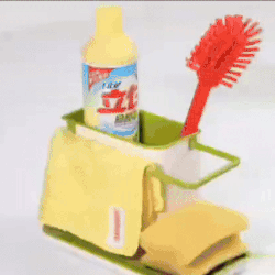 3 in 1 Stand for Kitchen Sink Organizer Dispenser for Dishwasher Liquid with Box