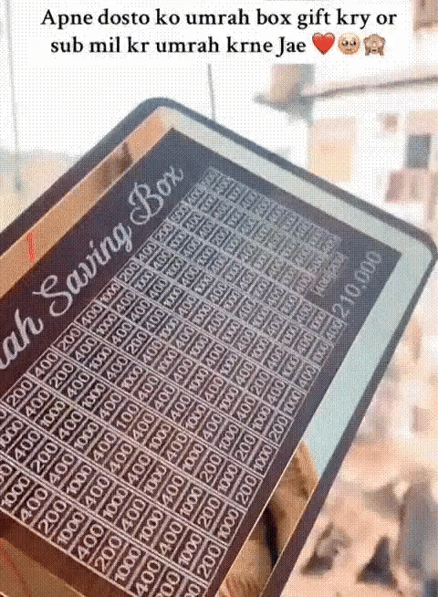 Umrah Saving Box - Save 210,000 Smartly for Your Umrah Journey