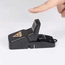 (Pack of 3) Plastic Mouse Trap Kill Fast Mice Rat Trap Reusable Mouse Snap Catcher for Home and Outdoor Use