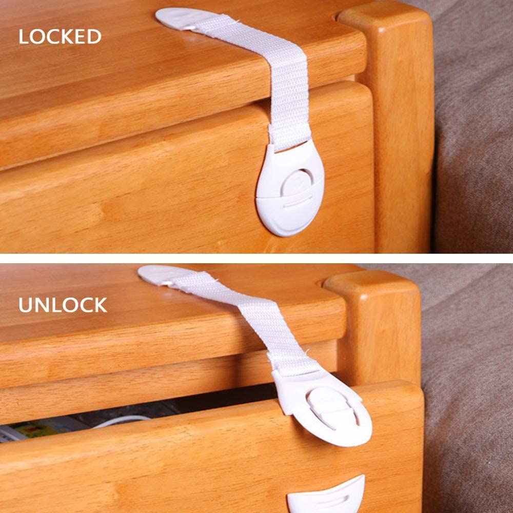 Pack of 15 Child Safety Lock for Drawer, Door & Refrigerator darvaza.pk