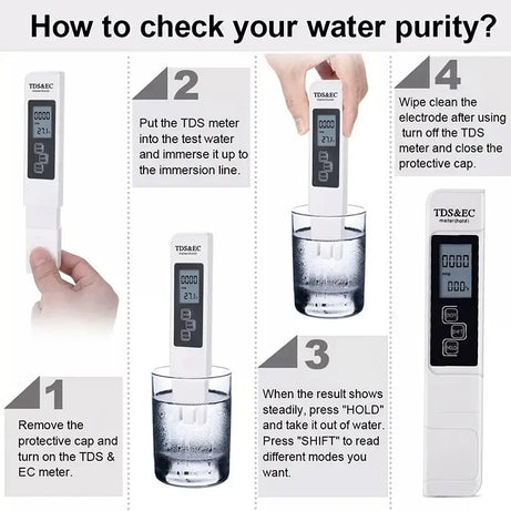 Water Quality Tester Drink Water TDS Meter Pen