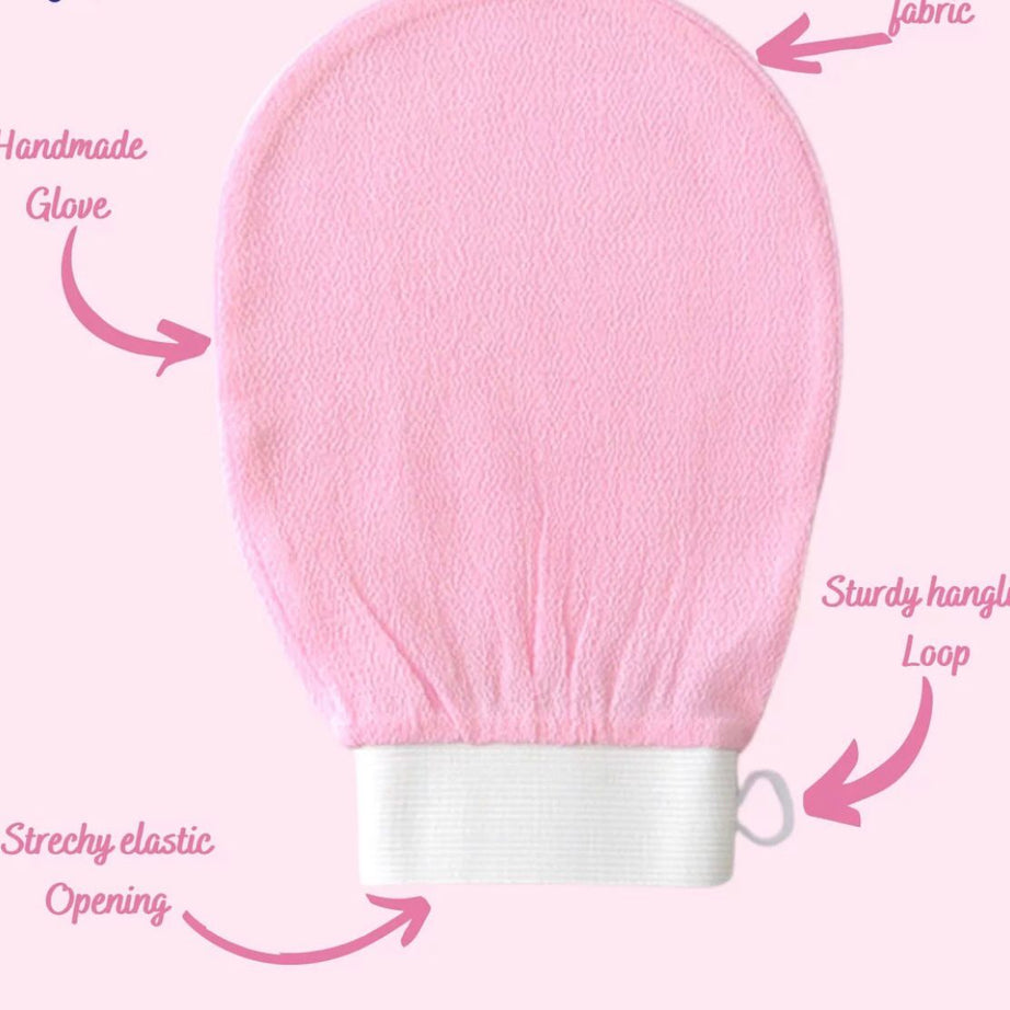 Buy 1 get 2 Free Exfoliating Gloves Bath Washcloth Scrub Mitt for Body – Reveal Your True Glow!