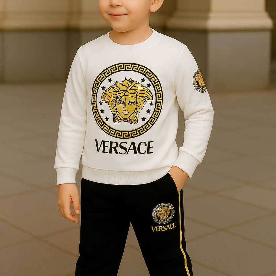 White Vers Track Suit for Kids
