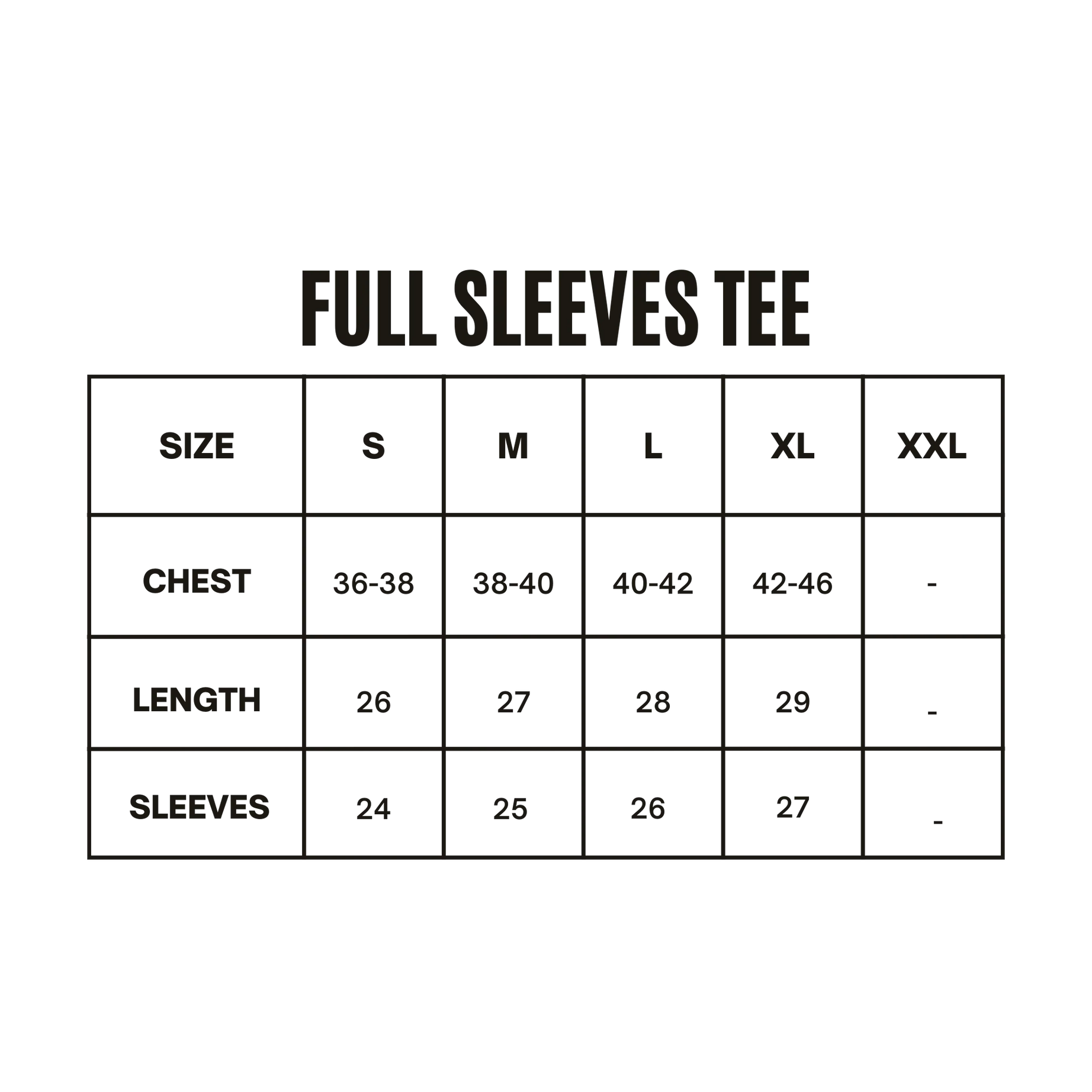 Dark Brown Full Sleeves