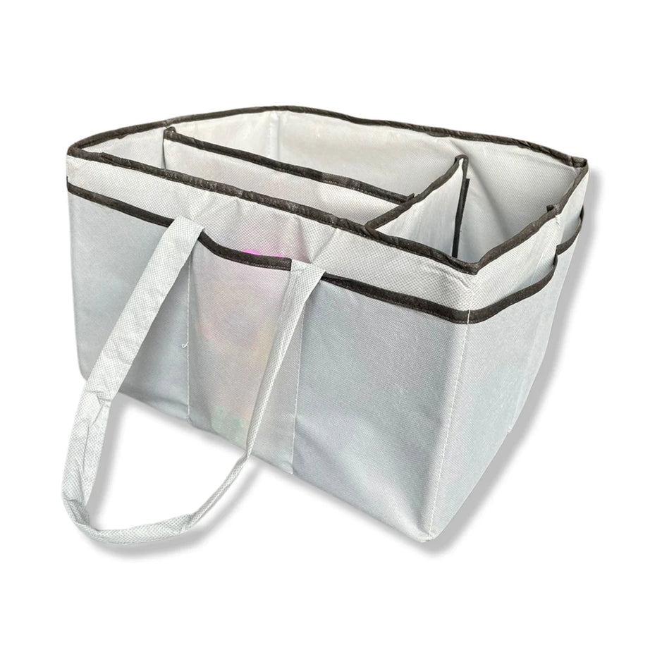 Baby Diaper Caddy Organizer Foldable Felt Storage Bag with Multi Pockets and Flexible Compartments Caddy Organizer