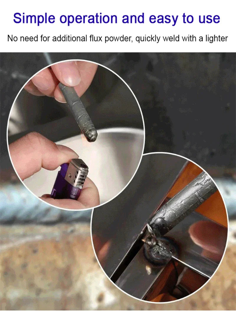 6 Pcs Low Temperature Welding Rods Easy to Melt