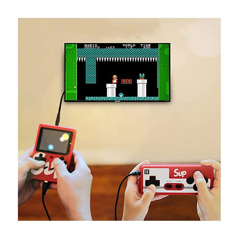 Handheld SUP Retro Game Box Console with Dual Controller and Built-in 400 in 1 Games