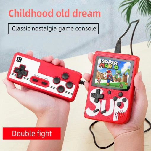 Handheld SUP Retro Game Box Console with Dual Controller and Built-in 400 in 1 Games