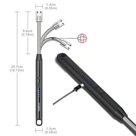 Multipurpose Portable Rechargeable Electric Lighter for Everyday Home and Kitchen Outdoor Use