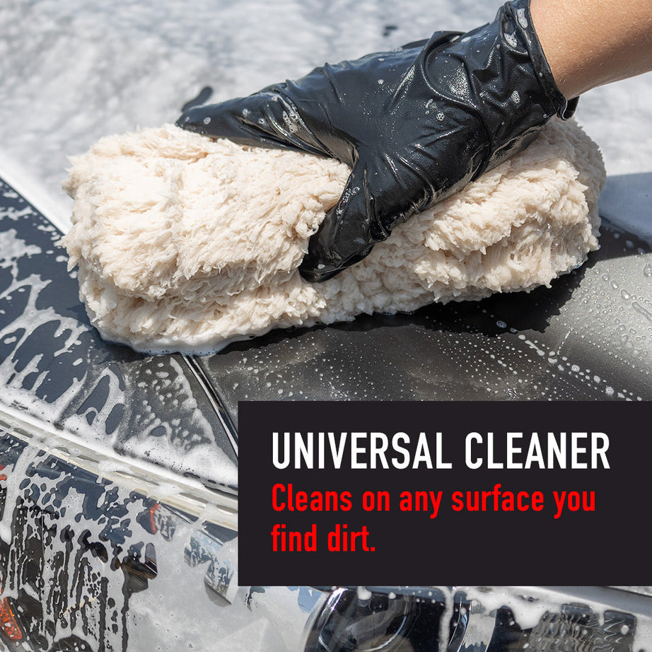 (Pack of 2) Washing Mitt One Side Micro Fiber Car Wash Glove Duster