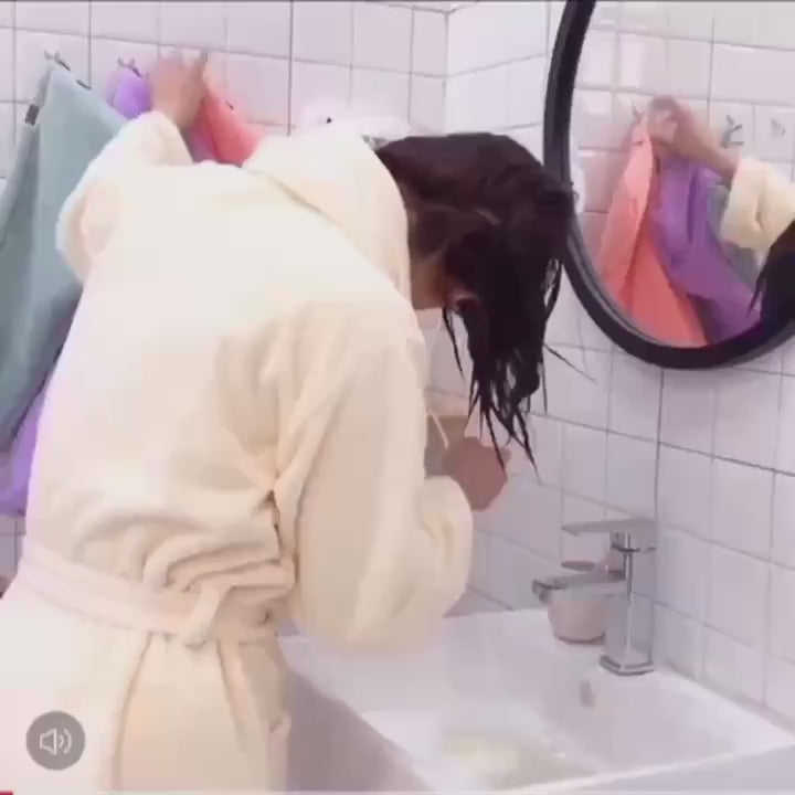 (Pack of 3) Microfiber High Absorbent Quick Dry Wrap Hair Bath Towels Shower Cap for Women