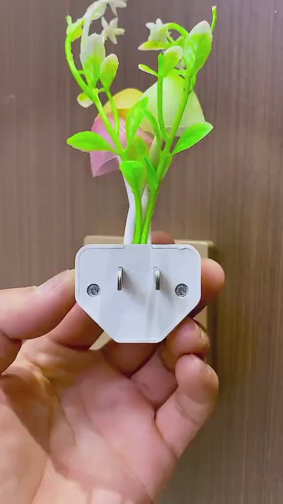 (Pack of 2) Cute Mushroom LED Night Light Dimming Sensor Wall Lamp For Home Decor