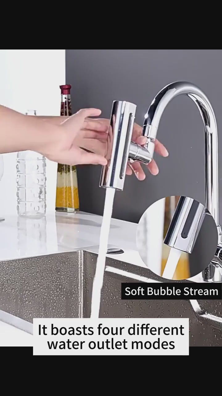 4 in 1 Kitchen Sink Faucet with Universal Swivel Shower Head