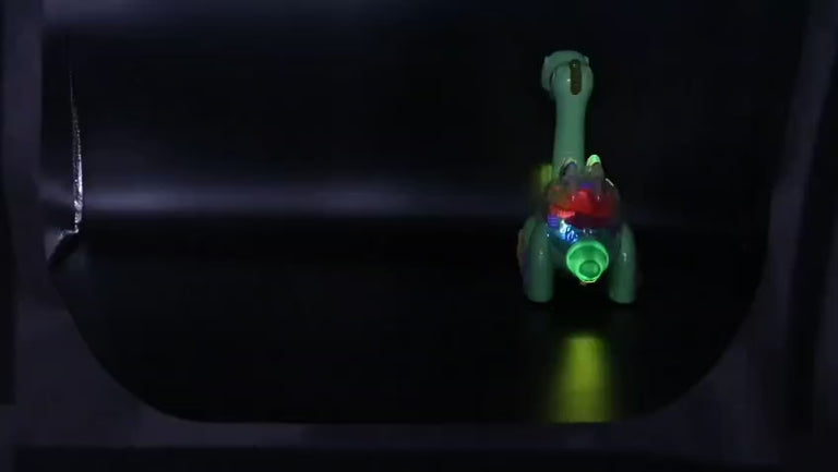 Electric Transparent Gear Dinosaur Toy with Music & Lights – Brachiosaurus for Kids (3–5 Years)