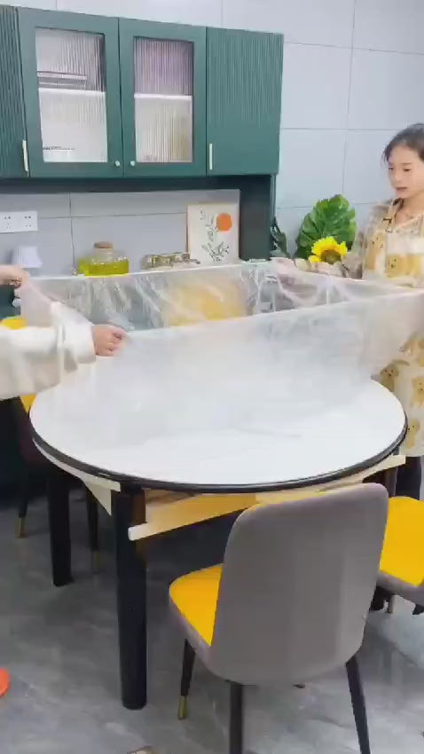 Pack of 10Pcs 120CM Furniture Plastic Cover Dust-proof Disposable For Electric Cooker Oven Electric Fan &amp; Dinning Tables and is Stretchable