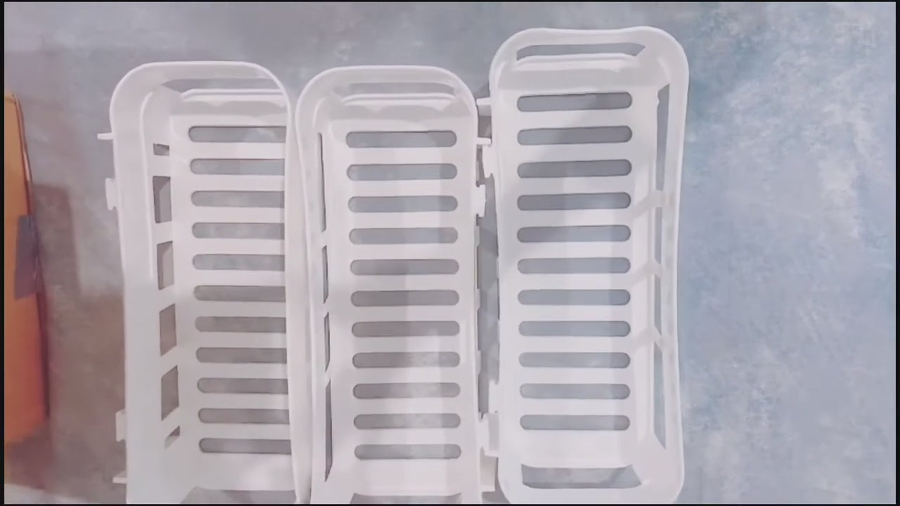 (Pack of 3) Multipurpose Bathroom and Kitchen Shelf Wall Holder Storage Rack