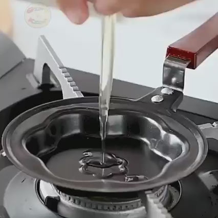 (Pack of 2) Steel Mini Assorted Varieties Non Stick Egg Omelette Various Cartoon Shaped Poele Egg Frying Pan Pot with Box For Kitchen and Outdoor