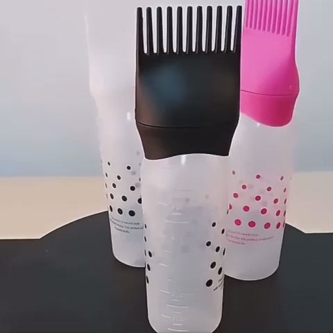 Root Comb Applicator Bottle 3 Pack Dye Hair Oils for Hair Growth