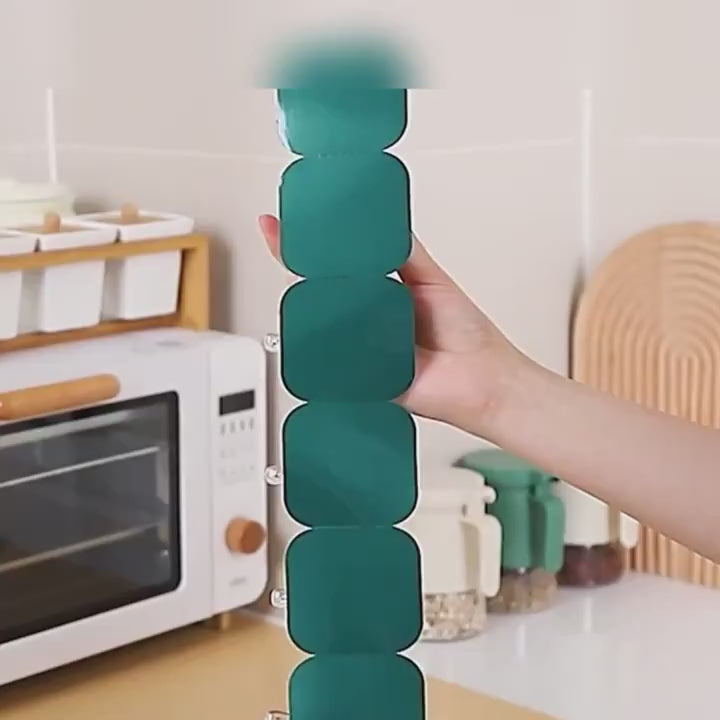 (Pack of 2) Wall Mounted Punch Free Strong Self Adhesive Stylish 6 Hook in Row For Home and Outdoor Use