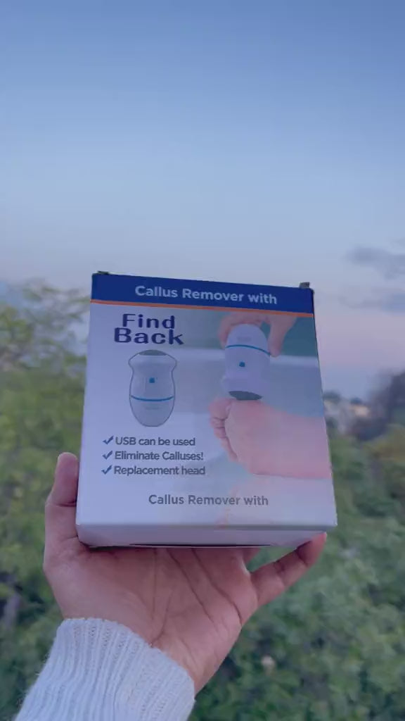 Portable USB Rechargeable Electric Callus Remover for Feet with Built in Vacuum Removes Dead Skin from Foot