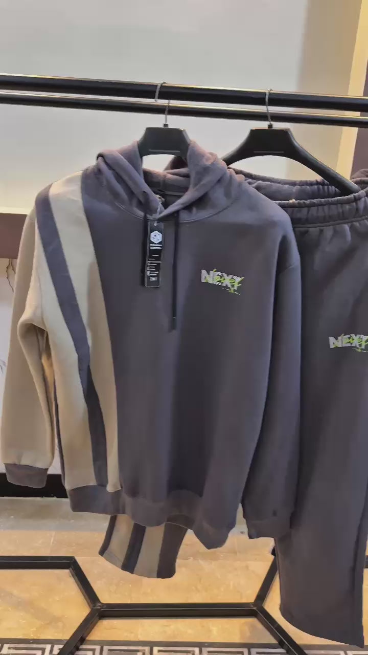 Winter Next Printed Contrast Panel Track Suit