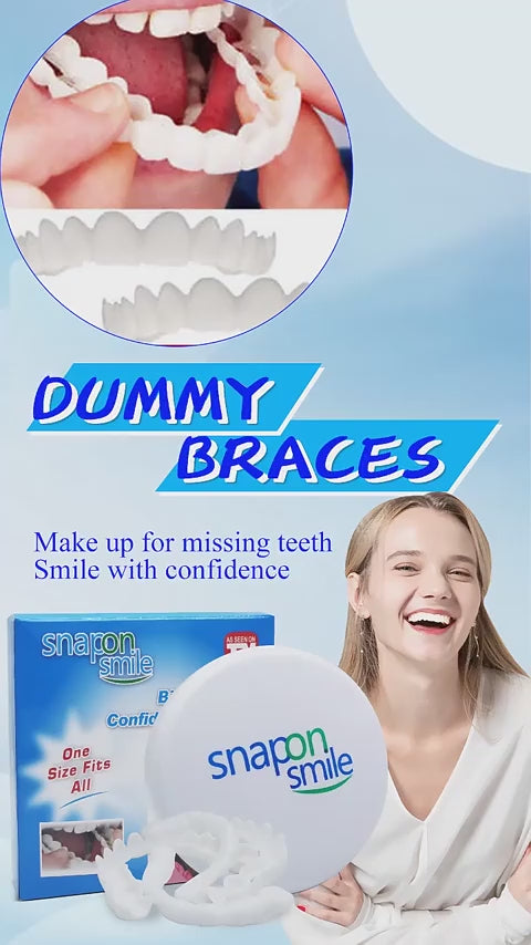 Snap On Smile Veneers Moldable False Artificial Braces Teeth Kits For Men And Women