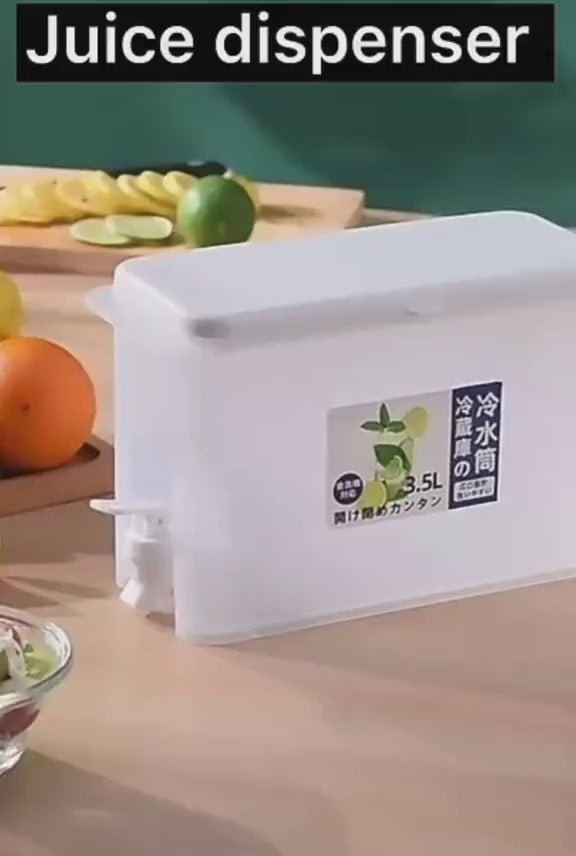 3.5L Large Capacity Low to High Temperature Refrigerator Juice Drink Dispenser with Faucet For Home and Outdoor