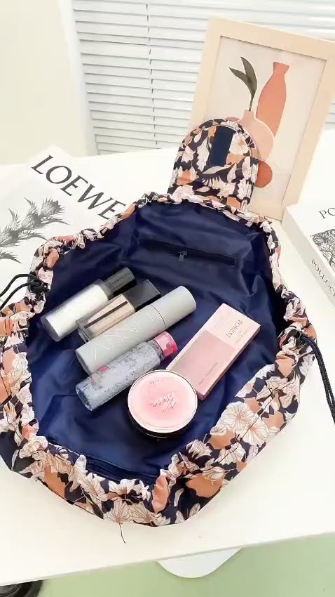 Women Drawstring Travel Cosmetic Makeup Storage Bag Organizer Pouch Portable Toiletry Necessaries Beauty Case for Women