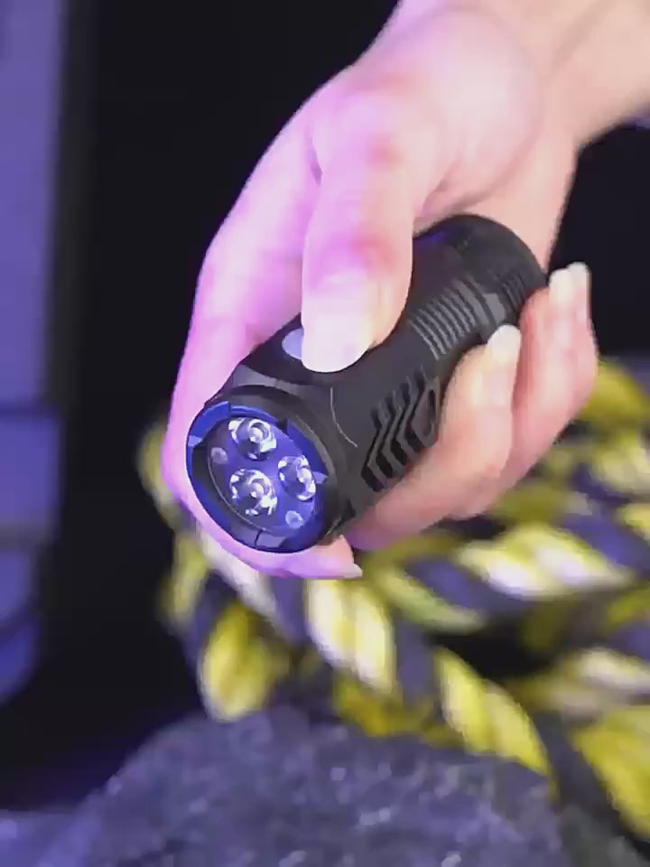 Rechargeable 3 Led Mini Flashlight Emergency Touch Light with Out Magnetic