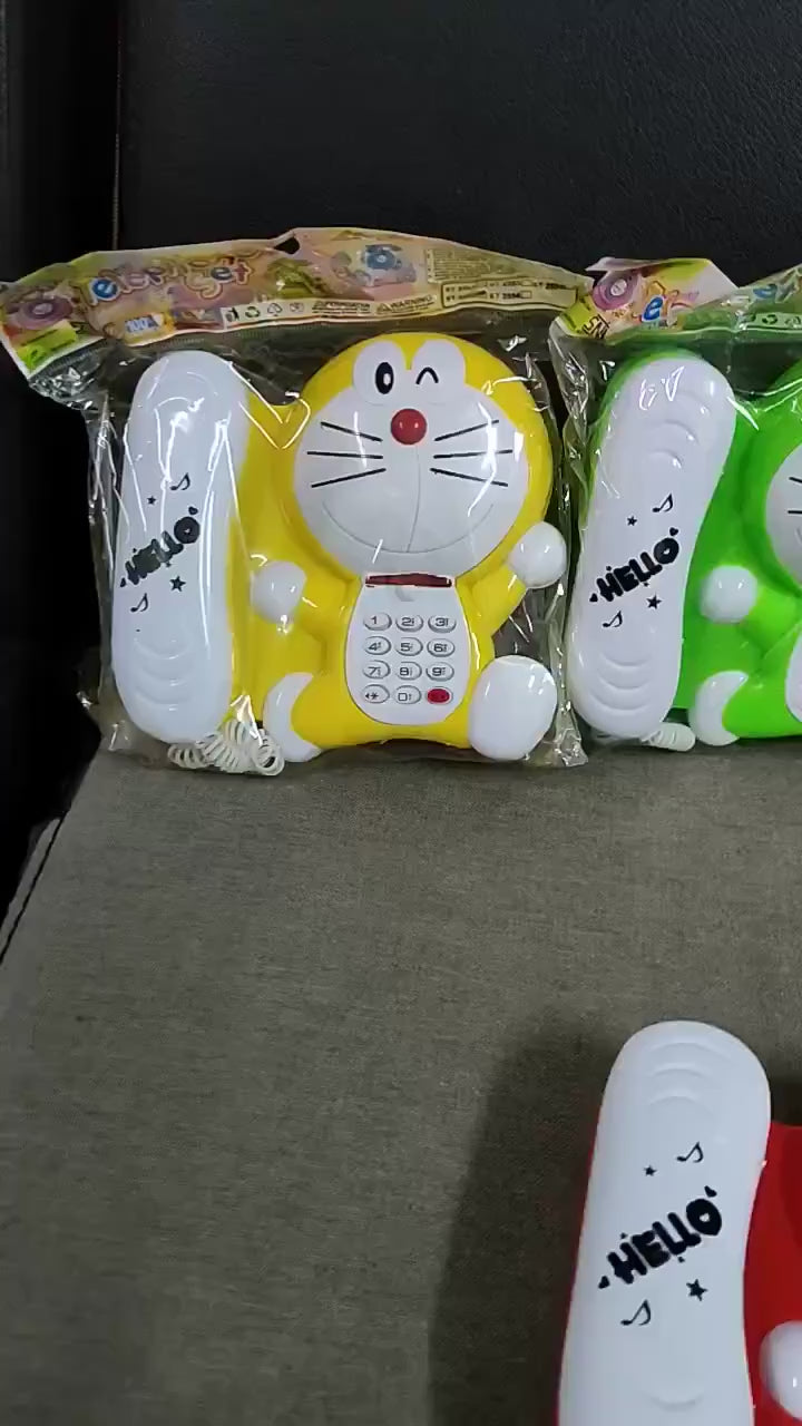Mini Doraemon Learning Telephone Musical Toy For Kids
