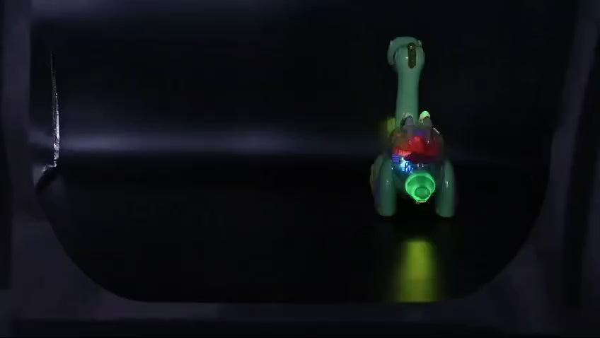Funny Electric Transparent Gear Dinosaur with Universal Walking Lights Music Educational Toy For Kids with Box