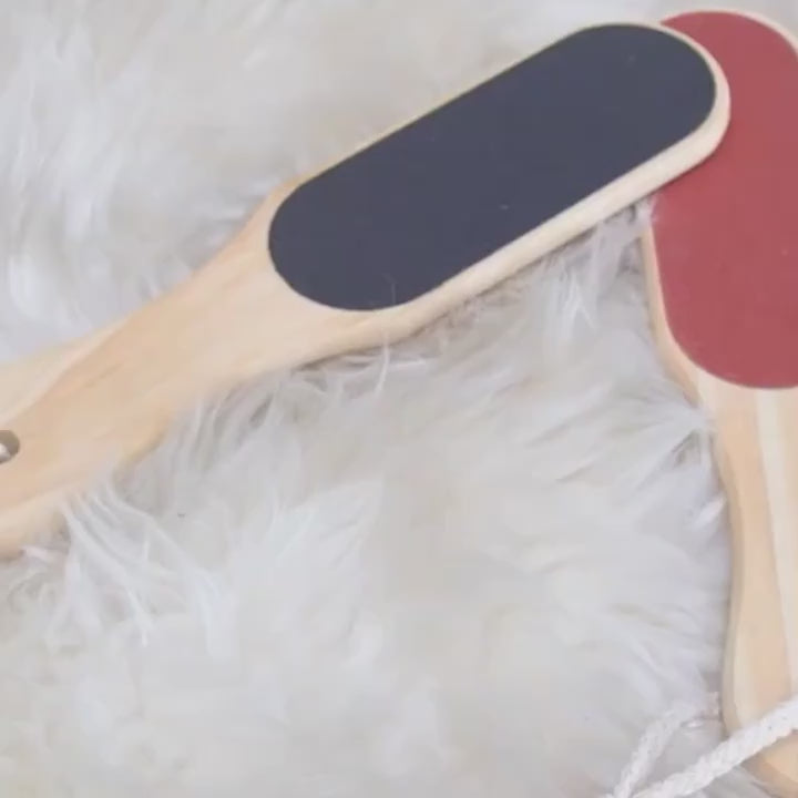 (Pack of 2) Foot File Scraper Premium Wooden Dead Skin Callus Remover