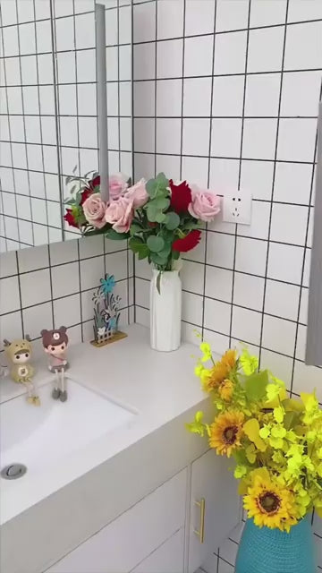 Plastic Silicone Wiper Broom Durable Floor and Glass Home Cleaning Tool with Long Handle