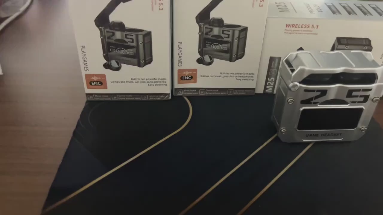 M25 TWS True Wireless Bluetooth Earbuds with LED Battery Display