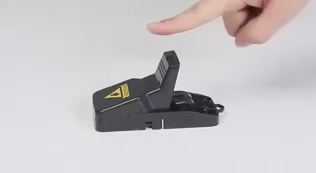 (Pack of 3) Plastic Mouse Trap Kill Fast Mice Rat Trap Reusable Mouse Snap Catcher for Home and Outdoor Use