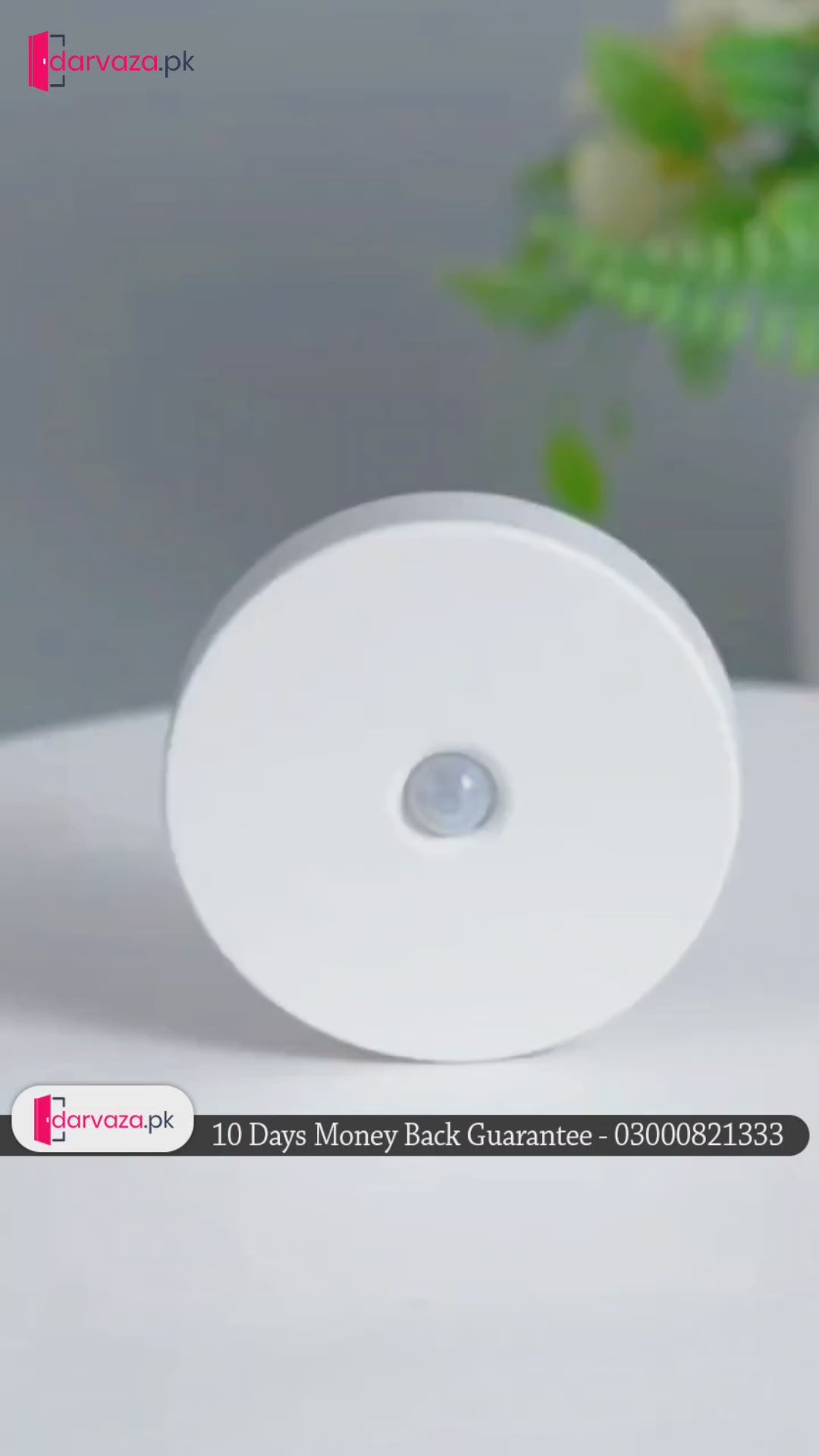 Automatic Emergency Smart Human Body Sensor LED Night Light with Wireless USB Charging and Magnetic Suction for Night Light Use