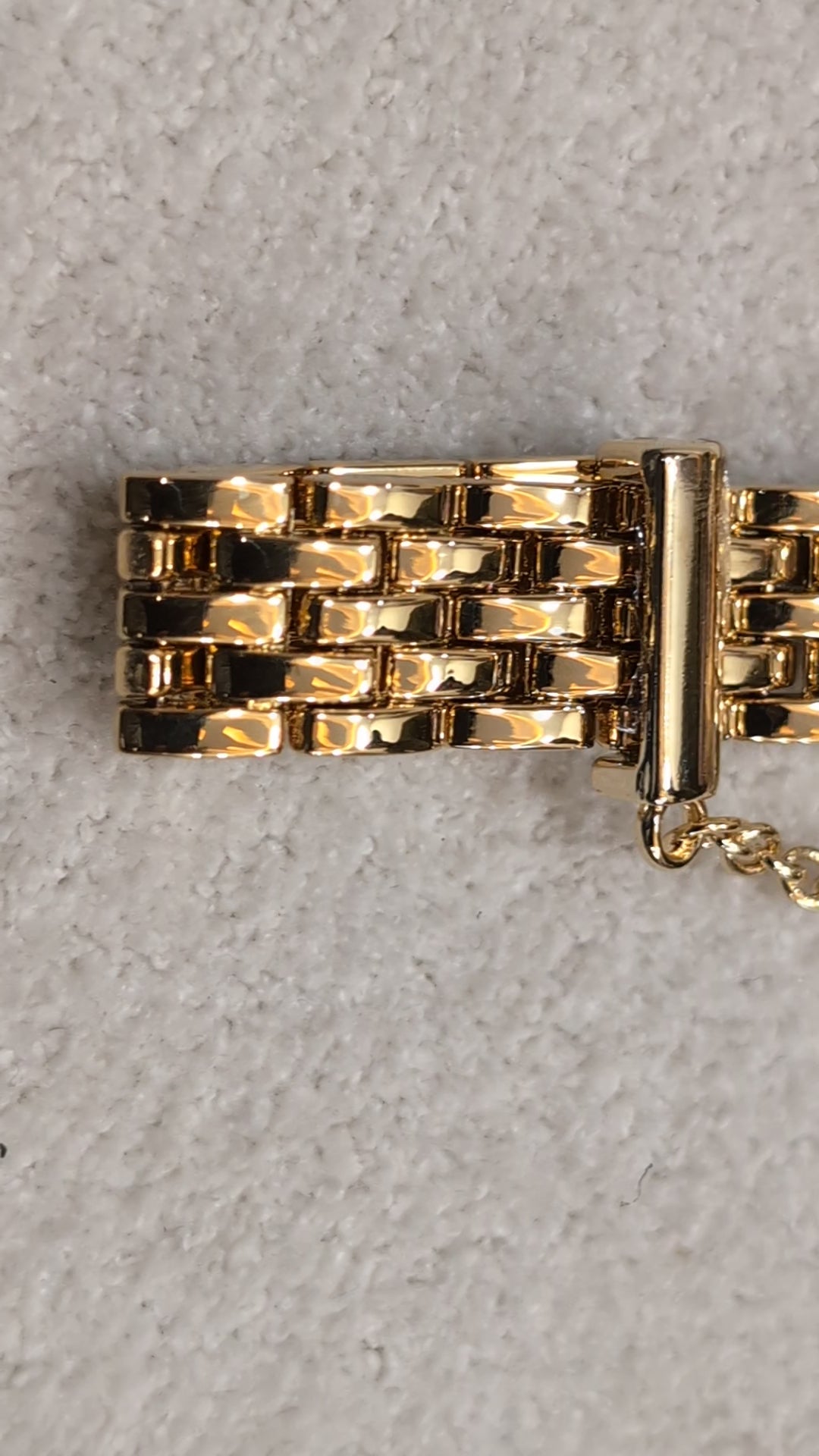 Danel Noble Golden with Diamond Chain Women Watch