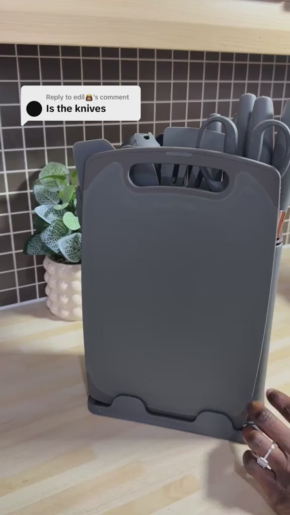 Gecheer 19-in-1 Kitchen Knife & Utensil Set