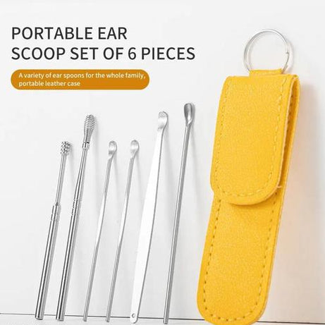 Innovative Spring Earwax Cleaner Tool Set – Spiral Design Stainless Steel