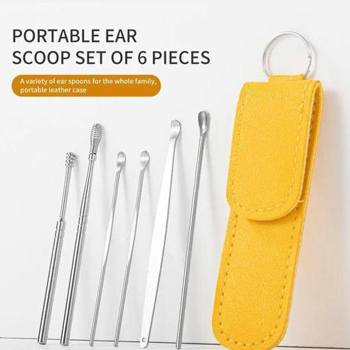 Innovative Spring Earwax Cleaner Tool Set – Spiral Design Stainless Steel