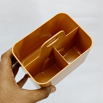 Multi Purpose Plastic Versatile Smart Storage Holder Organizer Box with 2 Partitions For Home and Outdoor Use