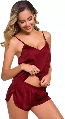 RED CAMI SETS FOR WOMEN