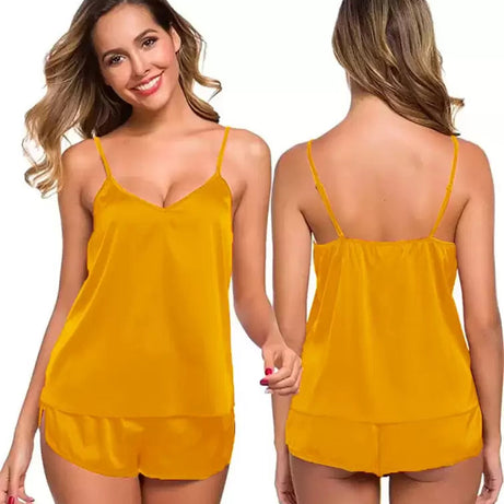 YELLOW CAMI SETS FOR WOMEN
